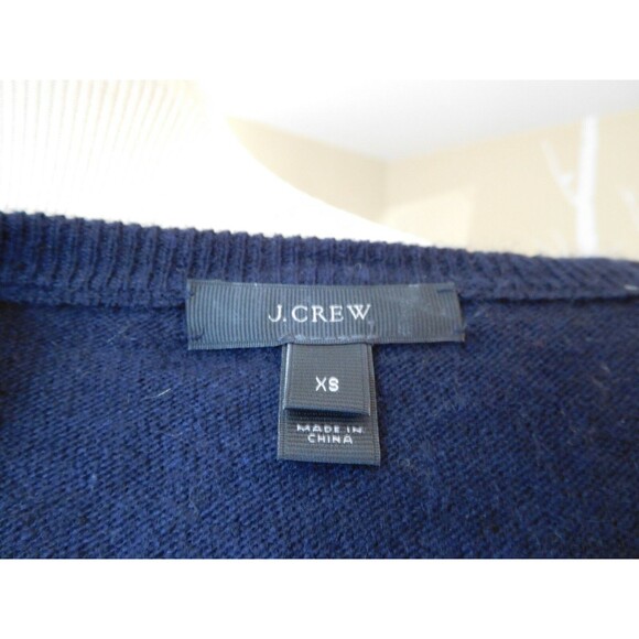 Darling J.CREW "Side Button Sweater" Striped Long Sleeve Crew Neck Sweater SZ XS - Picture 10 of 10